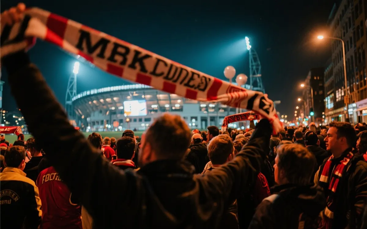 世界杯观赛旅行：球迷在城市夜景与球场之间转场的氛围